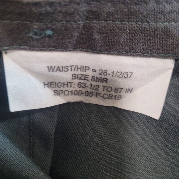 Women’s Uniform Pants - Size 8MR - Poly/Wool Serge - Shade AG-489, Made in USA - Picture 4 of 4